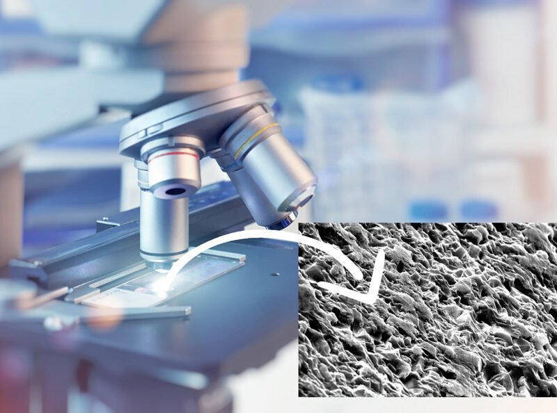 Mikroskopska povečava stekla